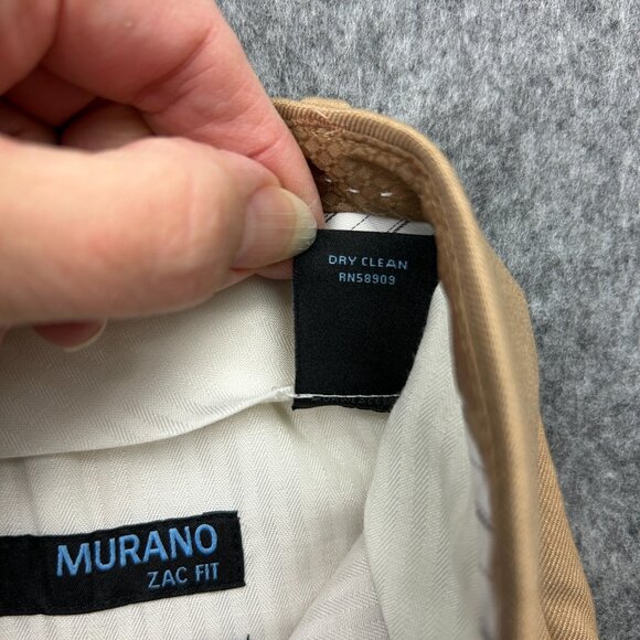 Murano Zac Classic Fit Relaxed Straight Pants Men's Size 30 X 34 Khaki NWT - Picture 7 of 11